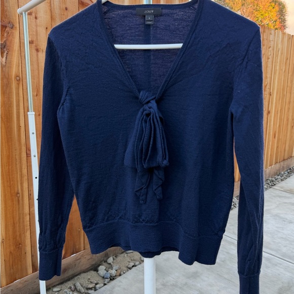 J. Crew Sweaters - J. Crew Deep Blue Knit Top 100% merino wool